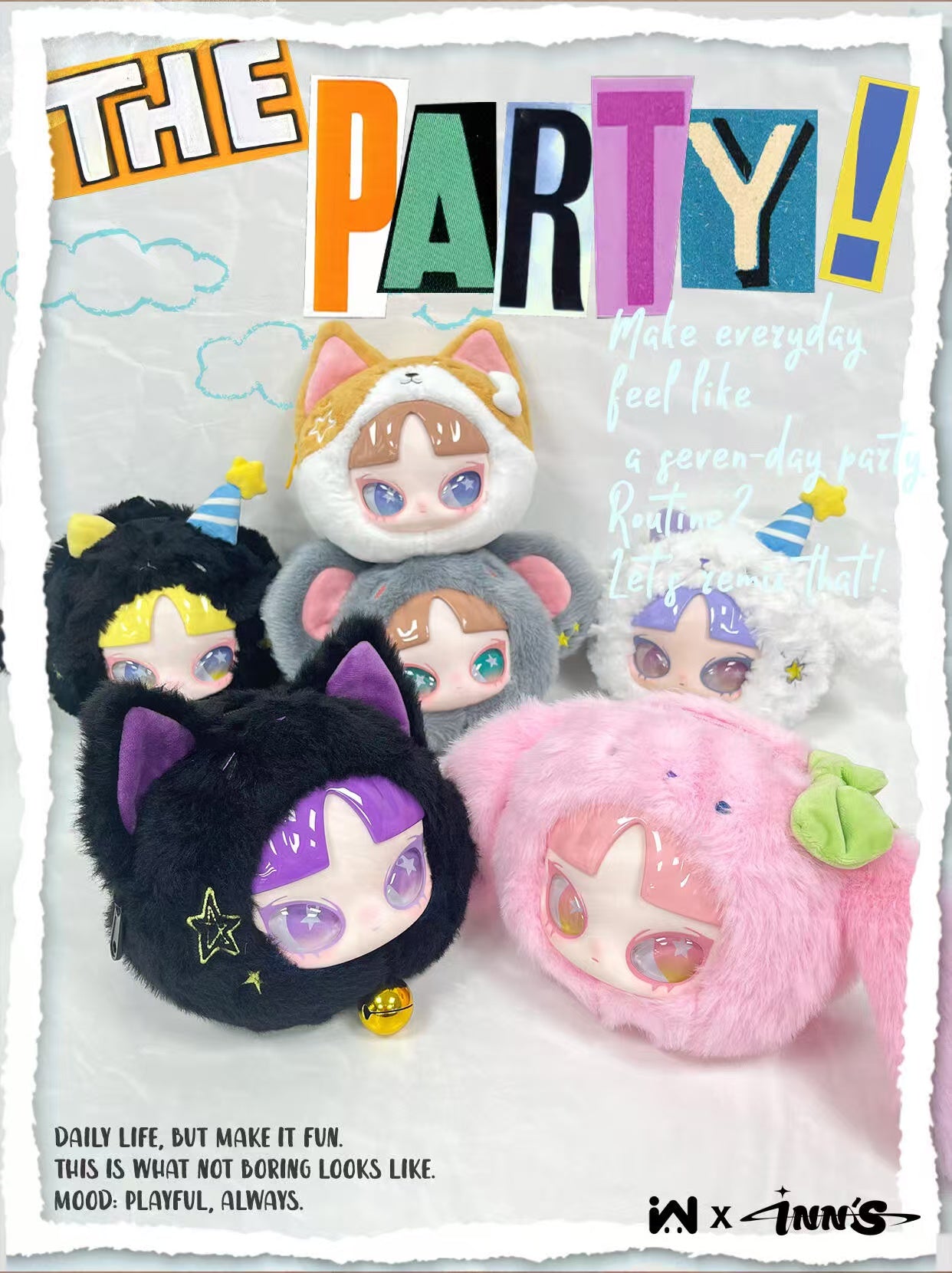 INN'S Let's Party Series Plush Blind Box (perorder)